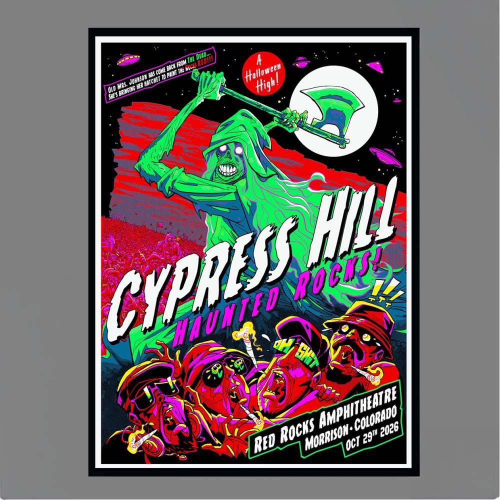 Cypress Hill Haunted Rocks A Halloween High Oct 29th 2026 Red Rocks Amphitheatre Morrison Colorado Poster