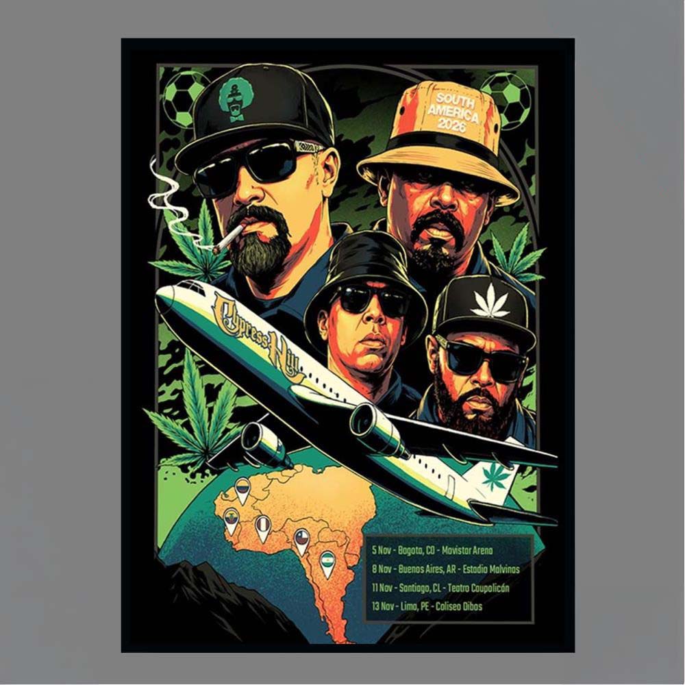Cypress Hill South America 2026 Tour Dates Poster