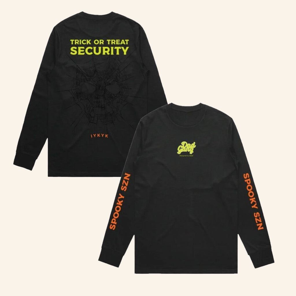 Dad Gang Merch Dg Spooky Szn Long Sleeve Shirt Halloween Gifts For Him