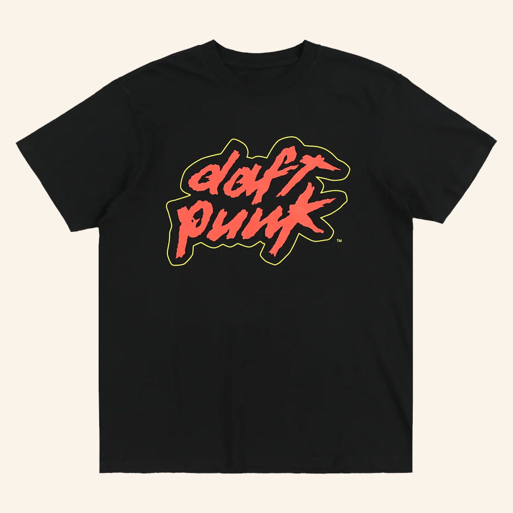Daft Punk Merch Classic Daft Punk Logo Black T-Shirt Christmas Gifts For Brother