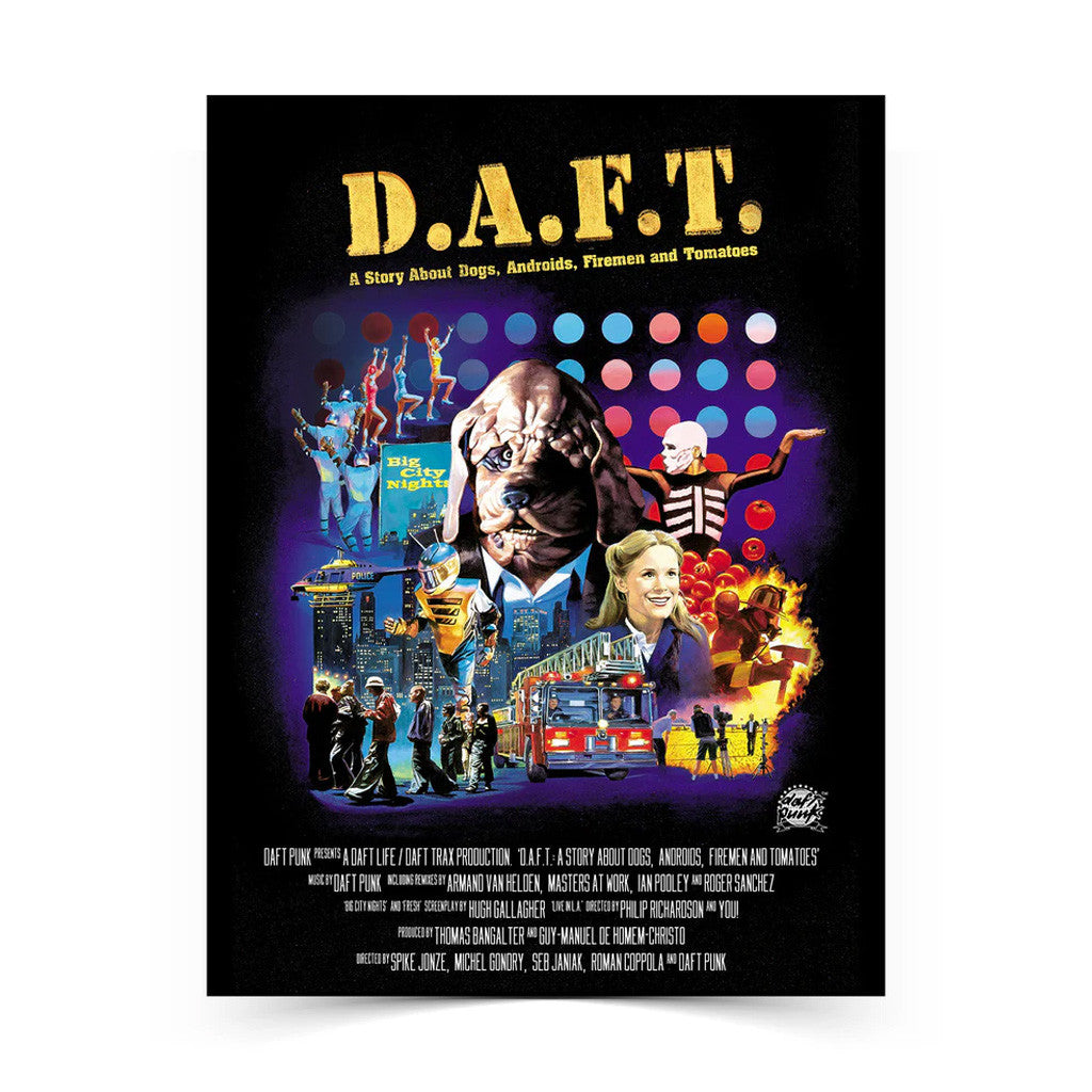 Daft Punk Merch DAFT Poster Living Room Decor Christmas Gifts For Fans