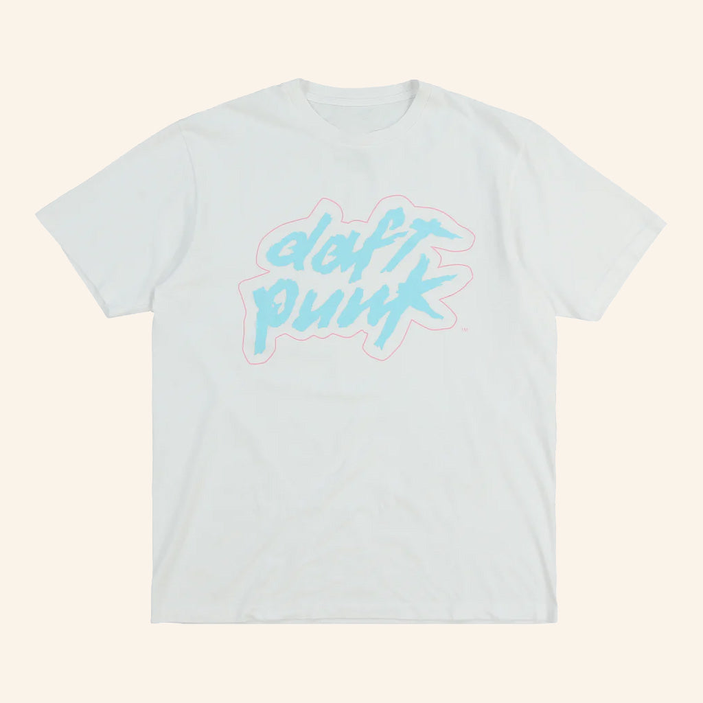 Daft Punk Merch Daft Punk Logo White T-Shirt Birthday Gift For Dudes