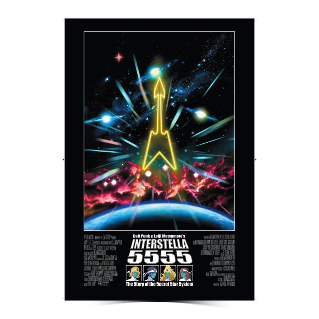 Daft Punk Merch Interstella 5555 Poster Fan Merch Wall Art For Living Room