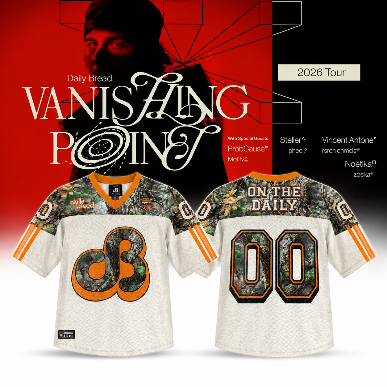Daily Bread Football Jersey 2026 Tour Merch