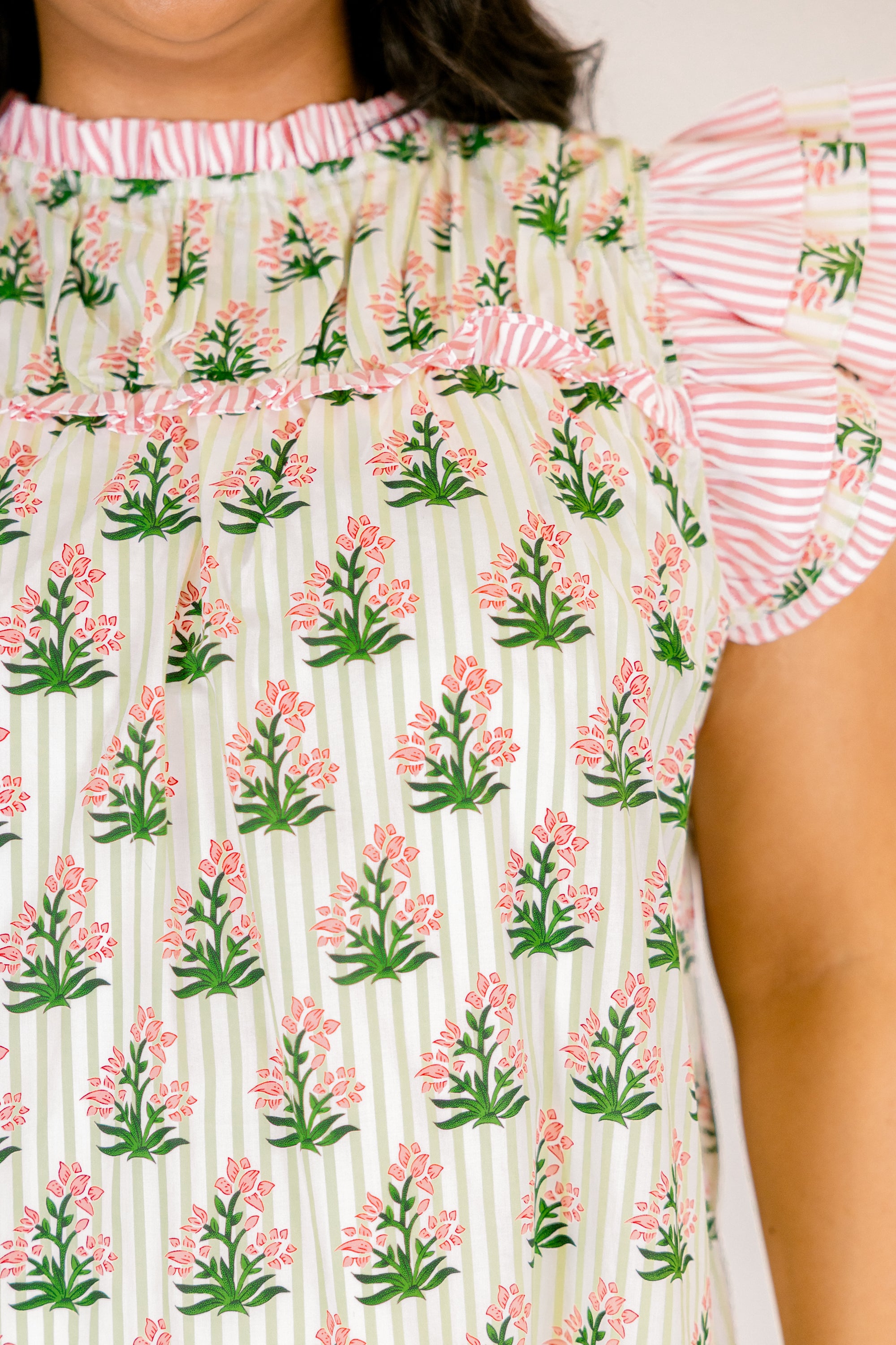 Daisy Dreams Top, Pink-White 4 Daisy Dreams Top, Pink-White - Image 4