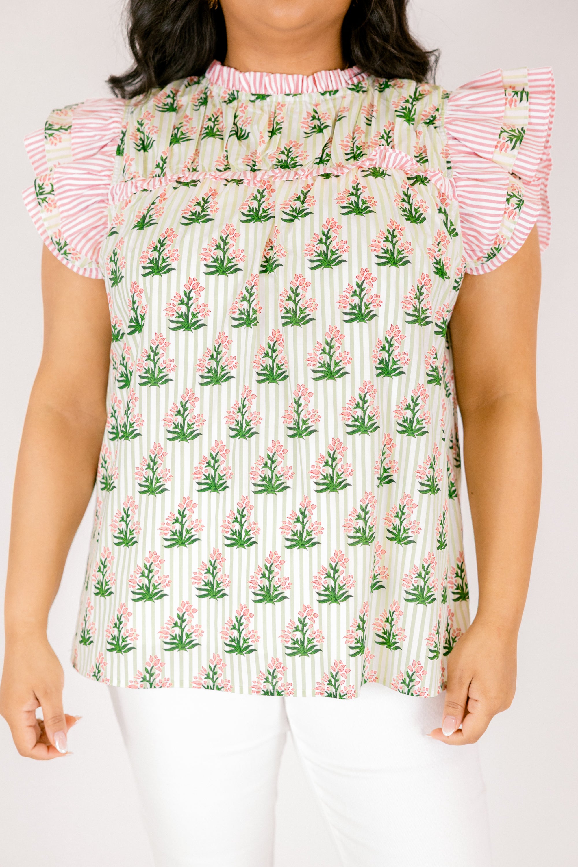 Daisy Dreams Top, Pink-White 5 Daisy Dreams Top, Pink-White - Image 5