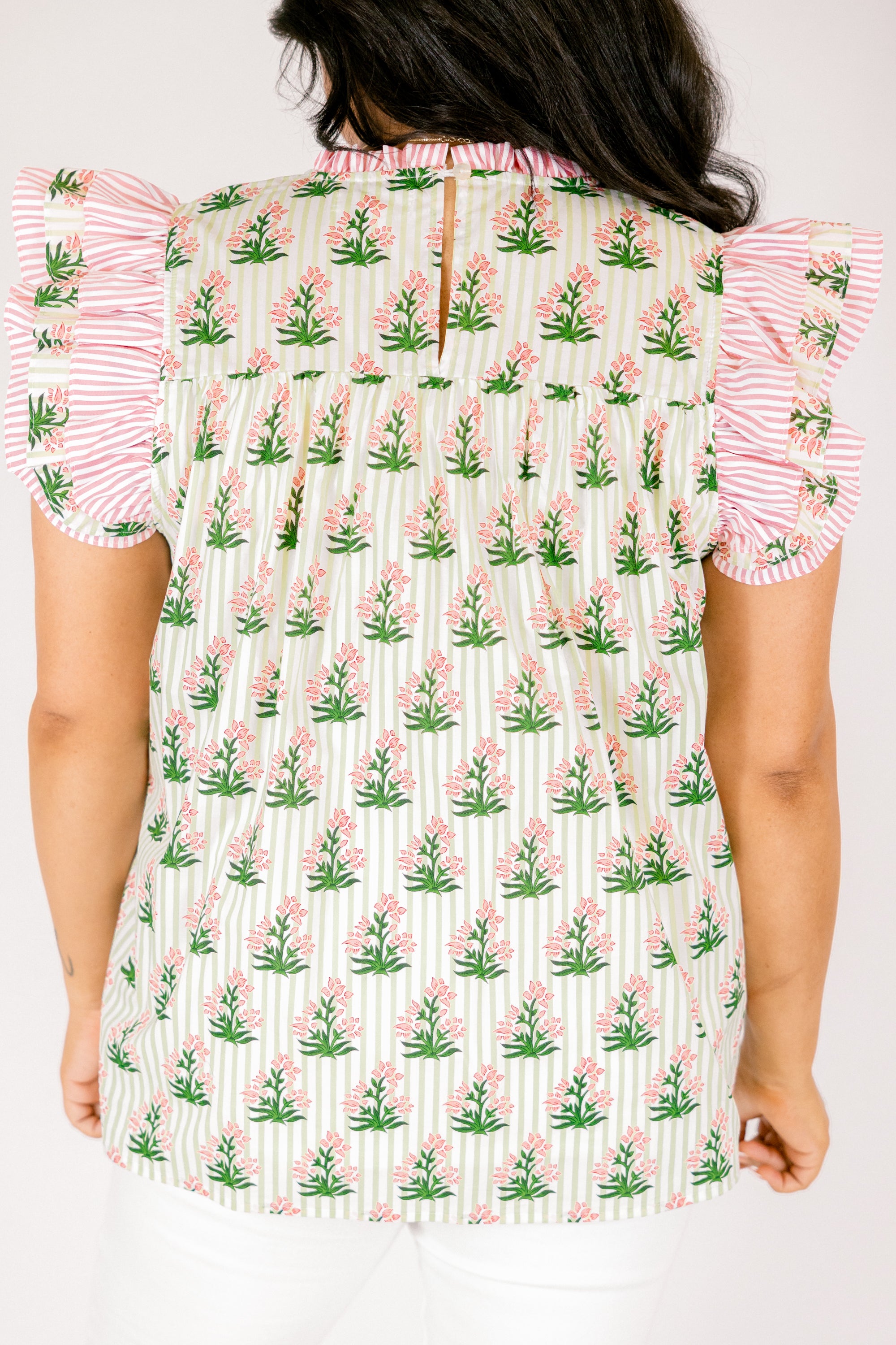 Daisy Dreams Top, Pink-White 6 Daisy Dreams Top, Pink-White - Image 6