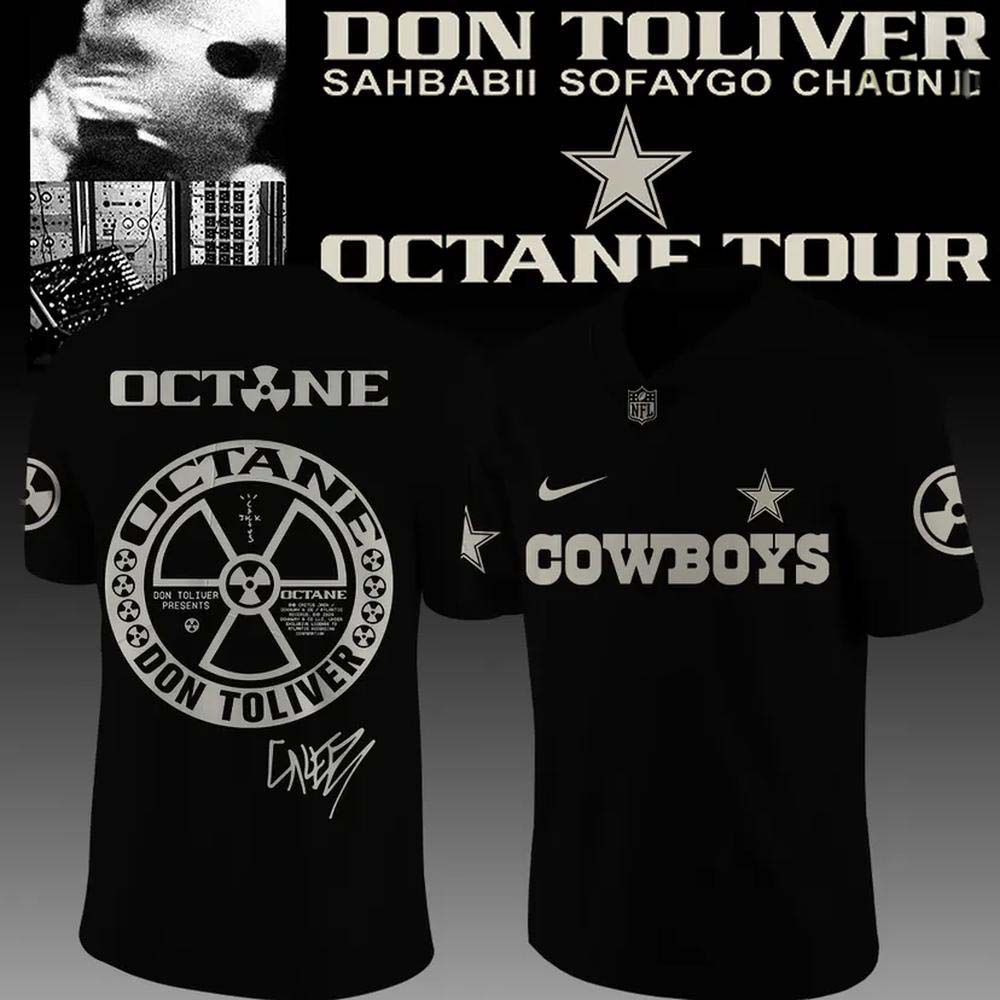 Dallas Cowboys x Don Toliver Octane Tour Black Radiation Circle Graphic Football Jersey