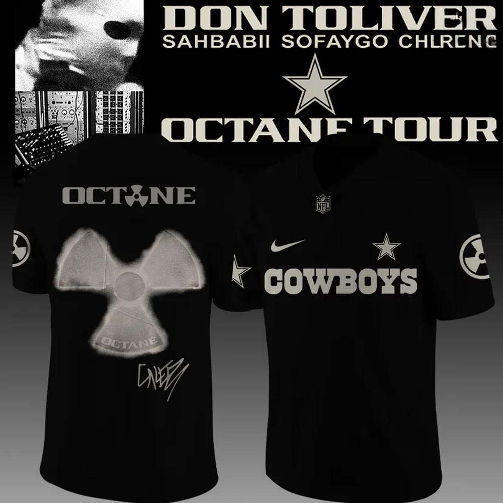 Dallas Cowboys x Don Toliver Octane Tour Black Radioactive Symbol Football Jersey