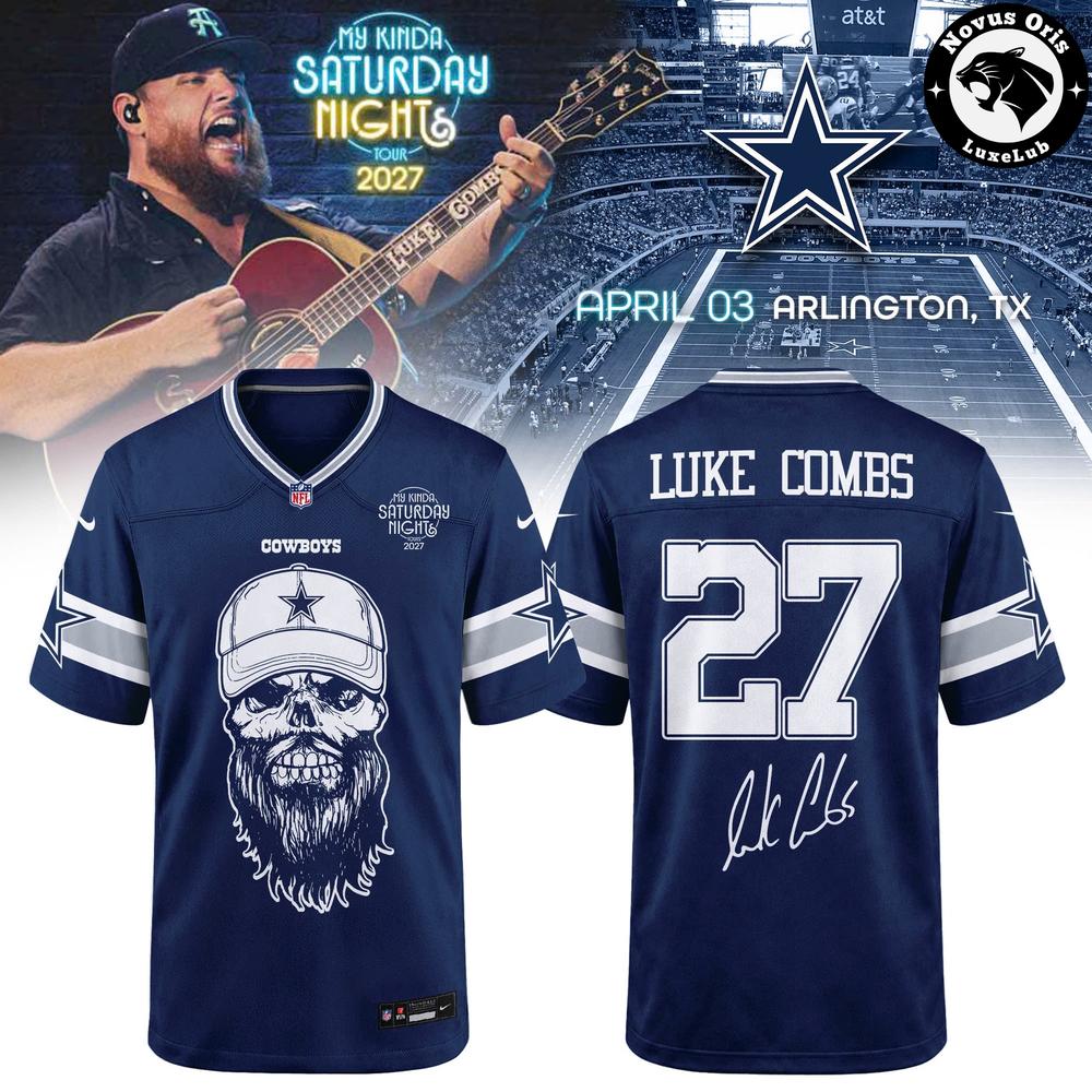 Dallas Cowboys x Luke Combs My Kinda Saturday Night Tour 2027 Jersey 1 - Unicasport Dallas Cowboys x Luke Combs My Kinda Saturday Night Tour 2027 Jersey