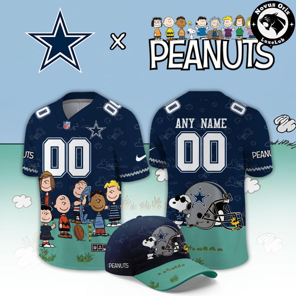 Dallas Cowboys x Peanuts Night 2026 Snoopy Custom Football Jersey 1 - Unicasport Dallas Cowboys x Peanuts Night 2026 Snoopy Custom Football Jersey