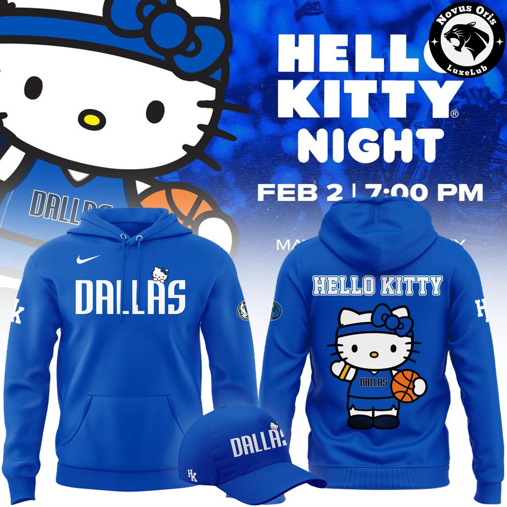 Dallas Mavericks x Hello Kitty Night 2026 Limited Edition Hoodie 1 - Unicasport Dallas Mavericks x Hello Kitty Night 2026 Limited Edition Hoodie