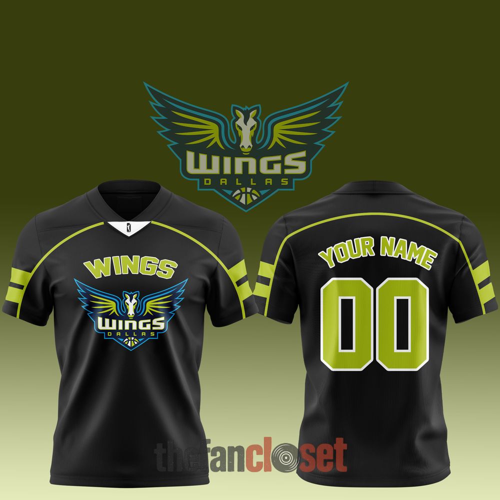 Black Football Jersey - Dallas Wings WNBA 2026 Limited Edition