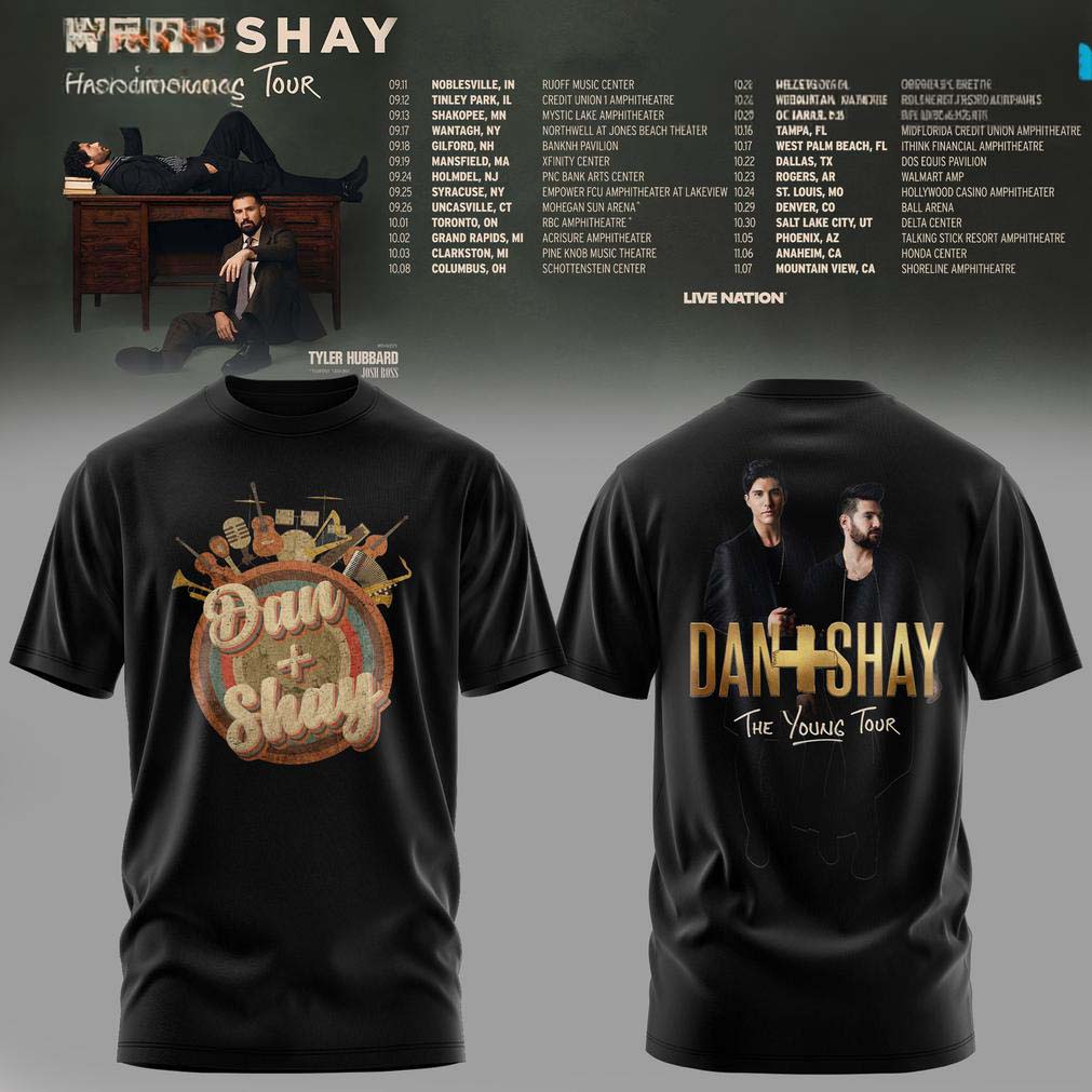 Dan Shay Black Country Music Fan T Shirt