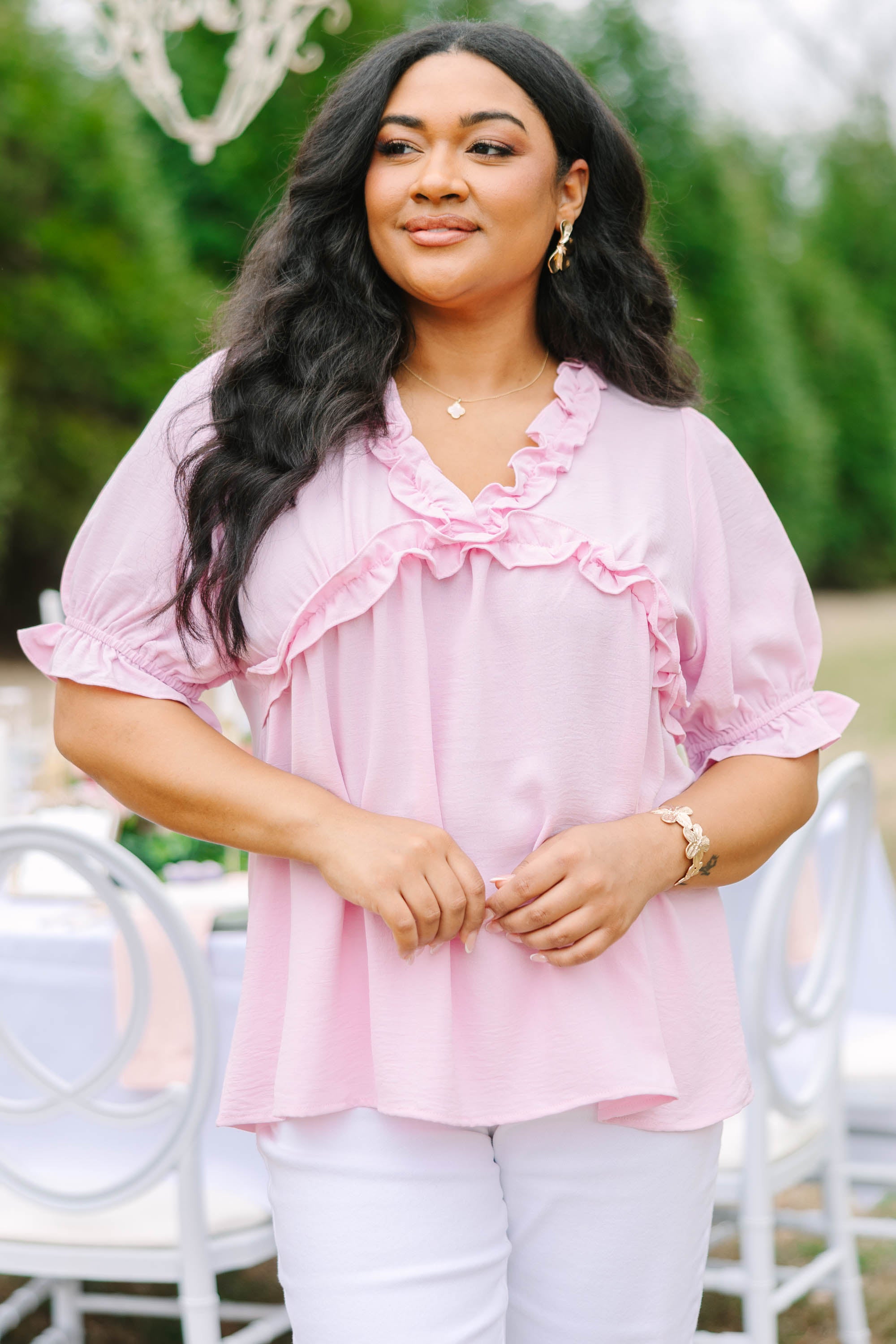 Dancing For Fun Top, Light Pink