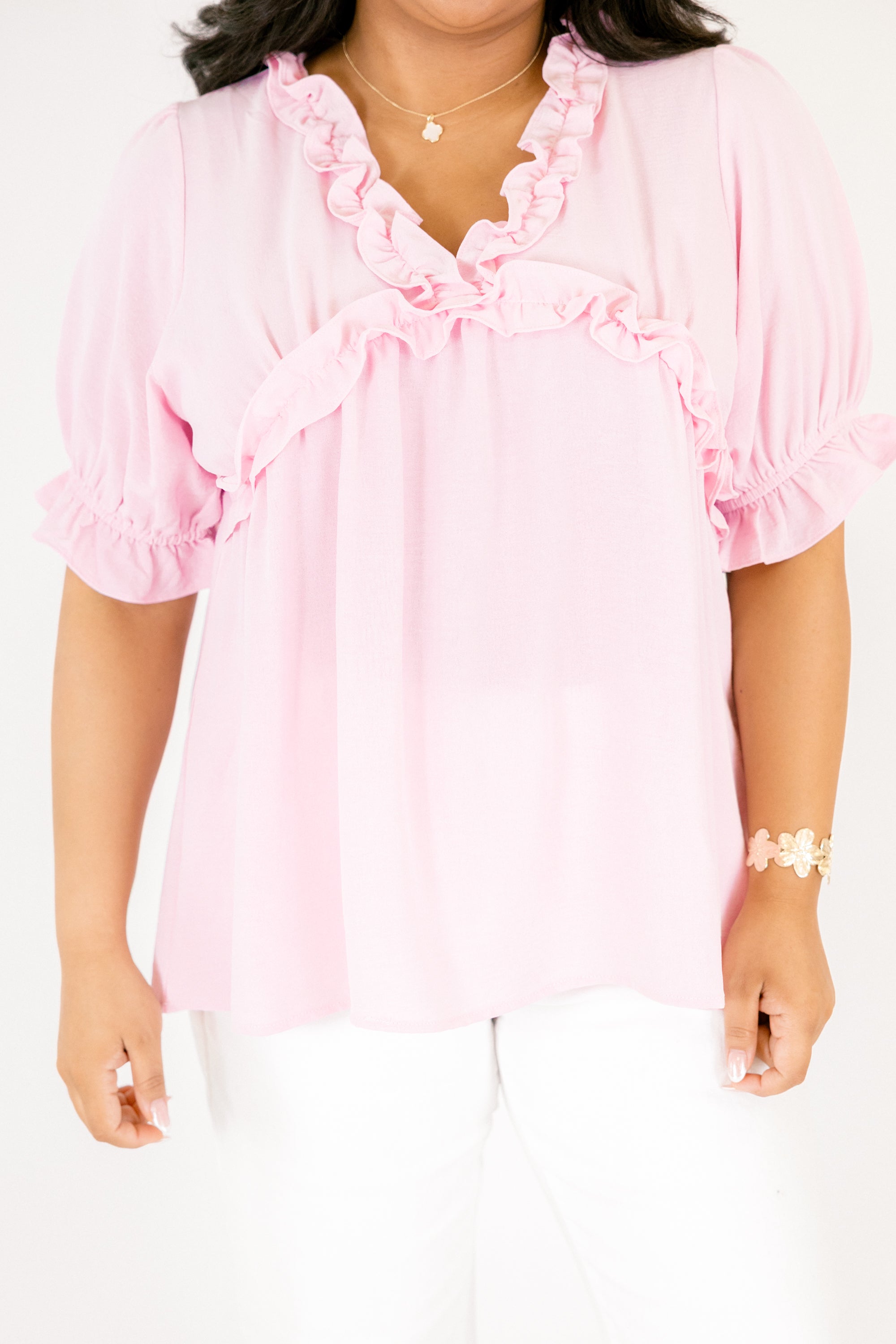 Dancing For Fun Top, Light Pink 5 Dancing For Fun Top, Light Pink - Image 5