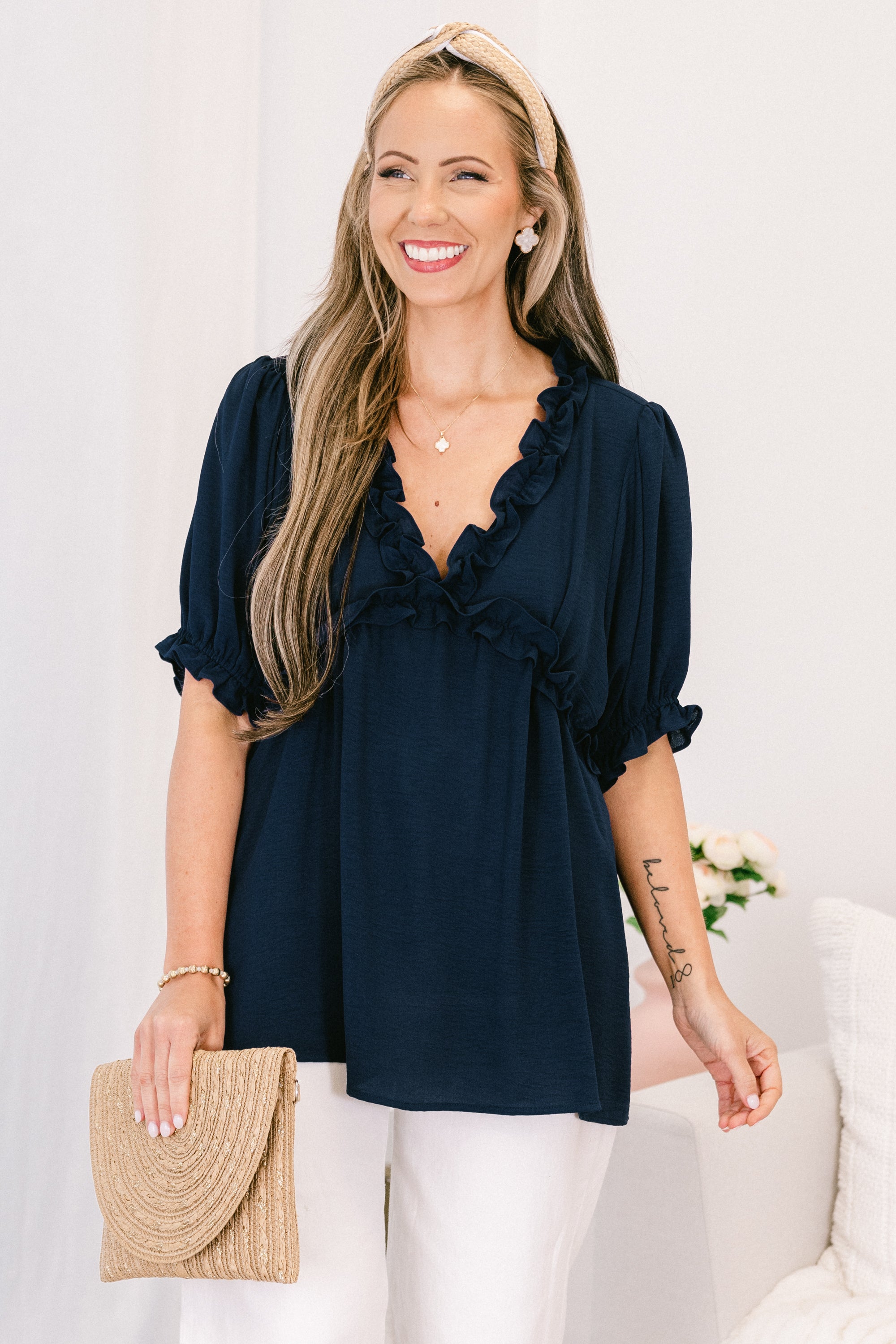 Dancing For Fun Top, Navy