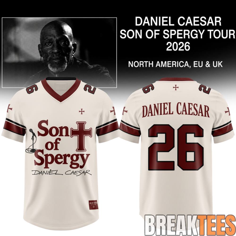 Limited Edition Daniel Caesar Son Of Spergy Tour Football Jersey
