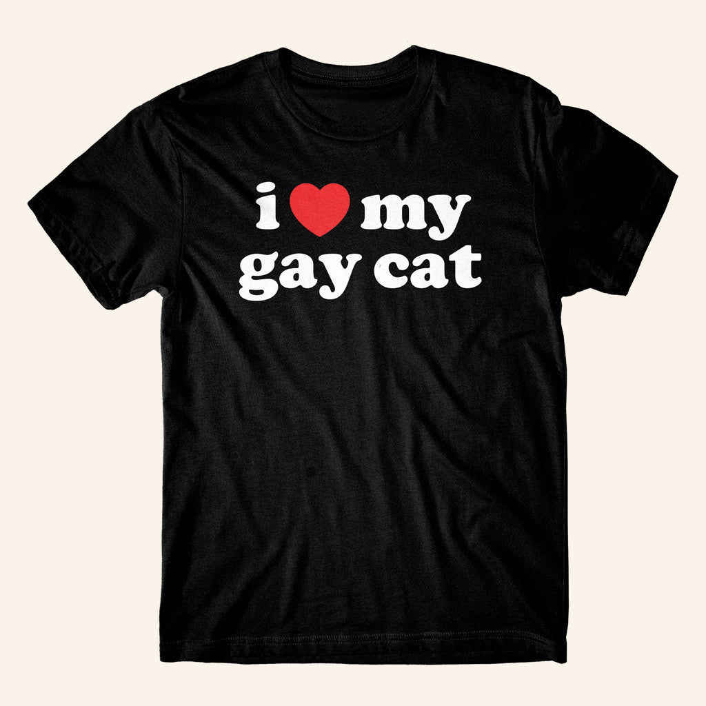 Danny Duncan Merch I Heart My Cat Black T-Shirt Christmas Present For Friends