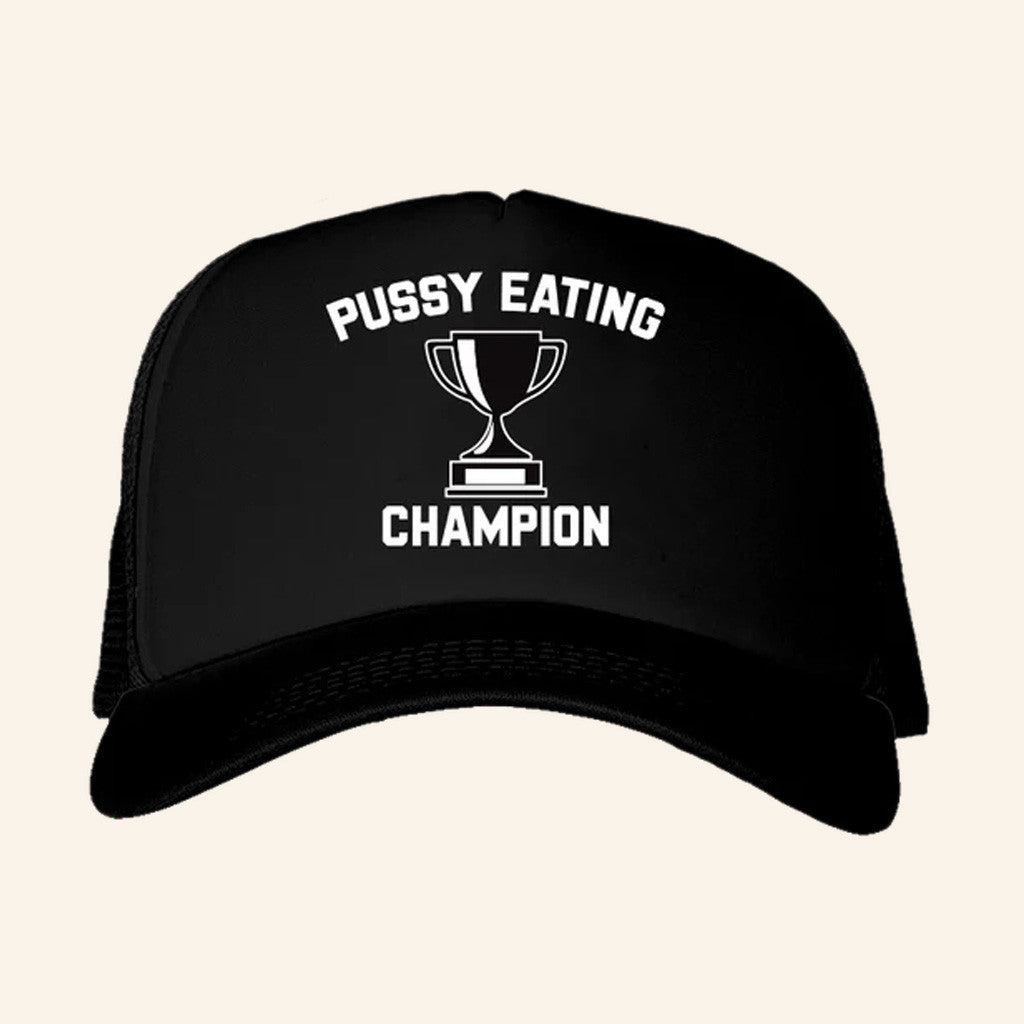 Danny Duncan Merch Pussy Eating Champion Black Trucker Hat Cool Christmas Gifts For Guys