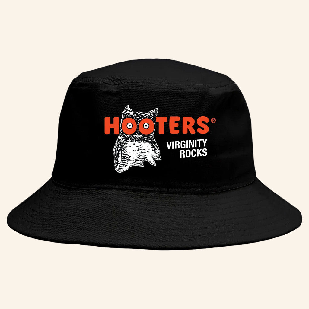 Danny Duncan Merch Virginity Rocks x Hooters Black Bucket Hat Present For Friends