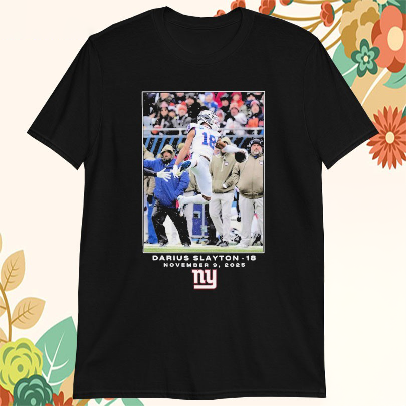 Darius Slayton New York Giants November 9 2025 NFL Flash Features Week 10 TShirts