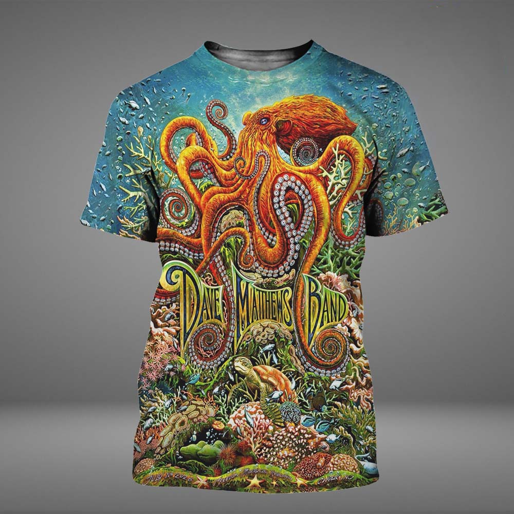 Dave Matthews Band Event Poster Night 2 At Freedom Mortgage Pavilion In Camden NJ On July 11 2026 All Over Print T Shirt