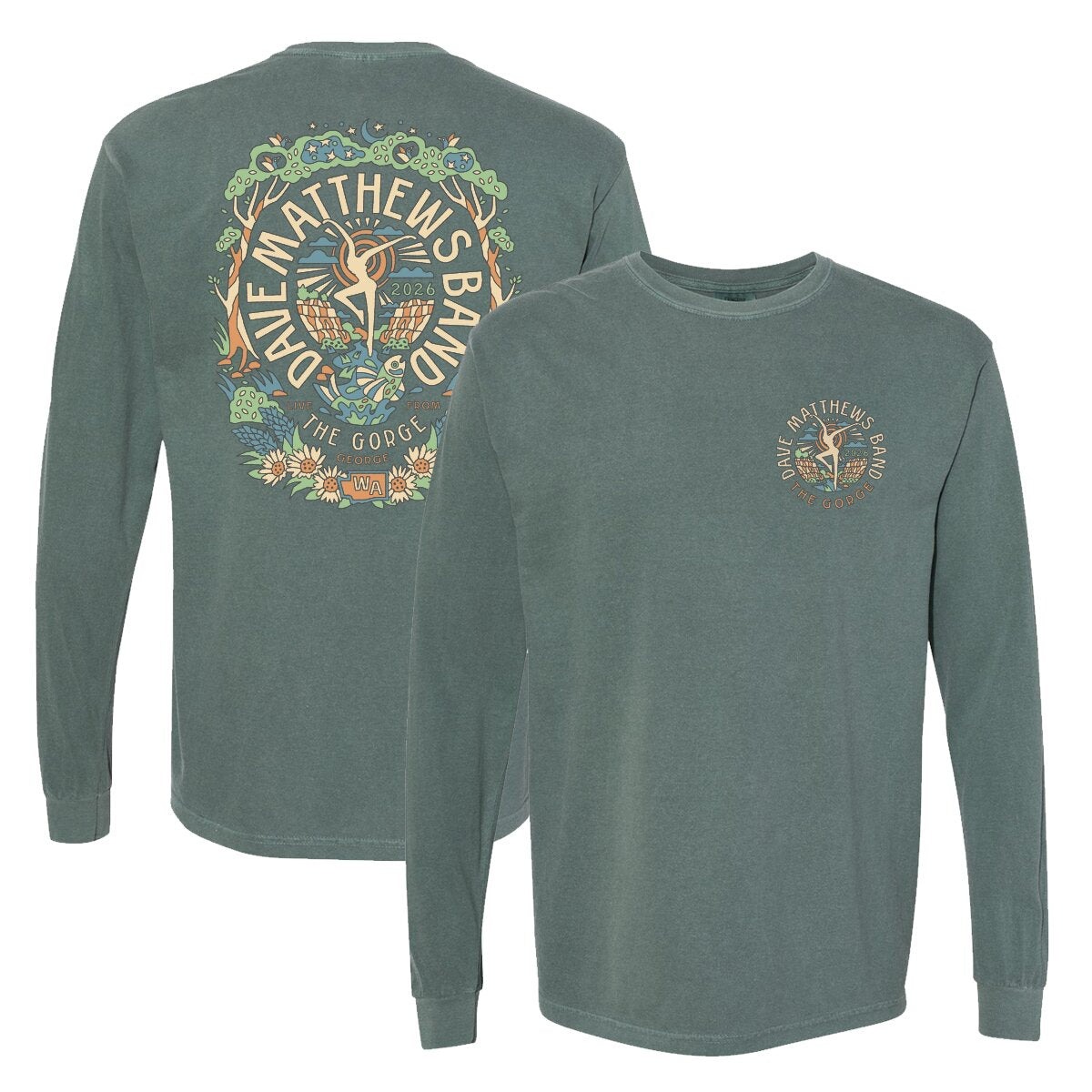 dave matthews band gorge 2026 long sleeve shirt merch zMyt3 - merchtourboutique