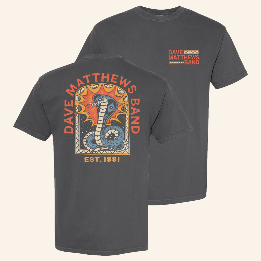 Dave Matthews Band Merch 2026 CobraTShirtDave Matthews Band Shirt Gift For Rock Fans
