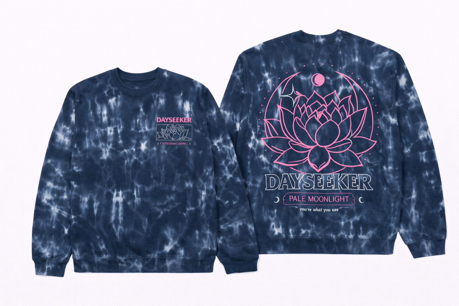Dayseeker Merch Pale Moonlight Acid Wash Sweater Top 10 Fathers Day Gifts Gift Idea for Him