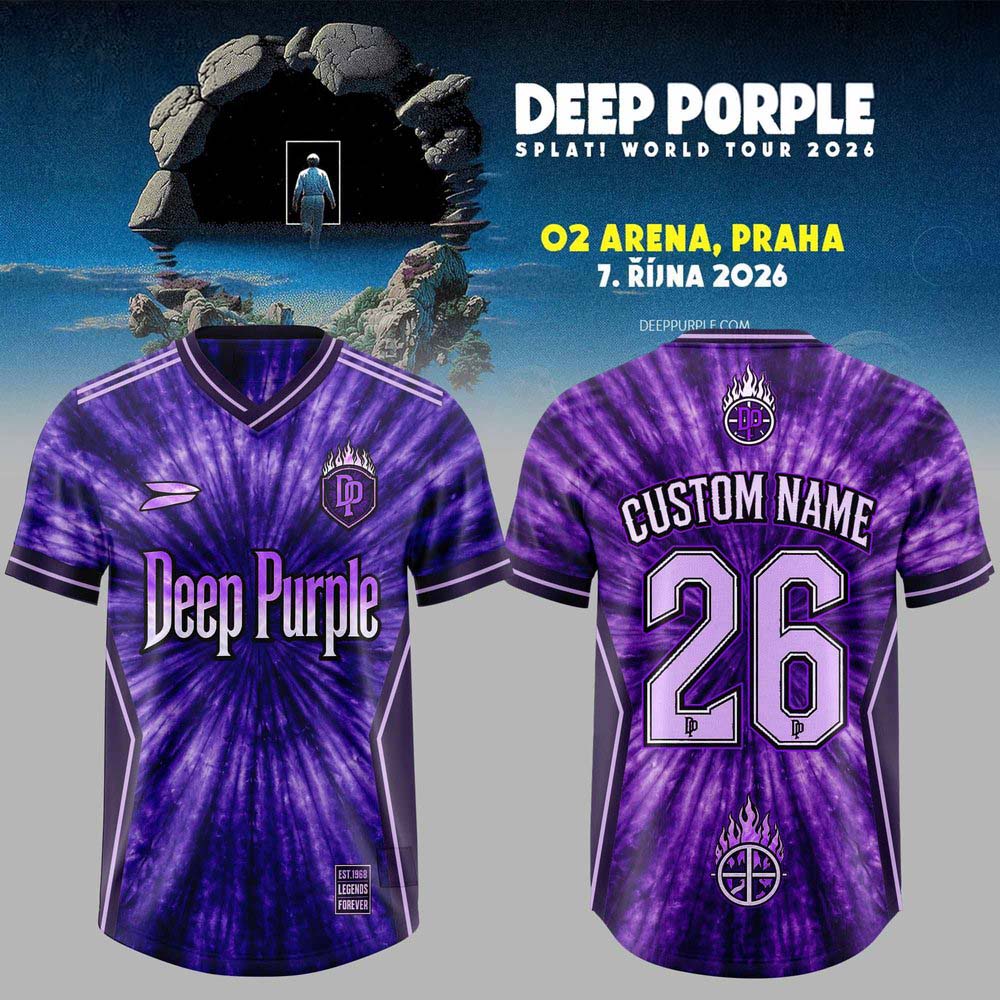 Deep Purple SPLAT World Tour 2026 Limited Edition Football Jersey 1 - Unicasport Deep Purple SPLAT World Tour 2026 Limited Edition Football Jersey