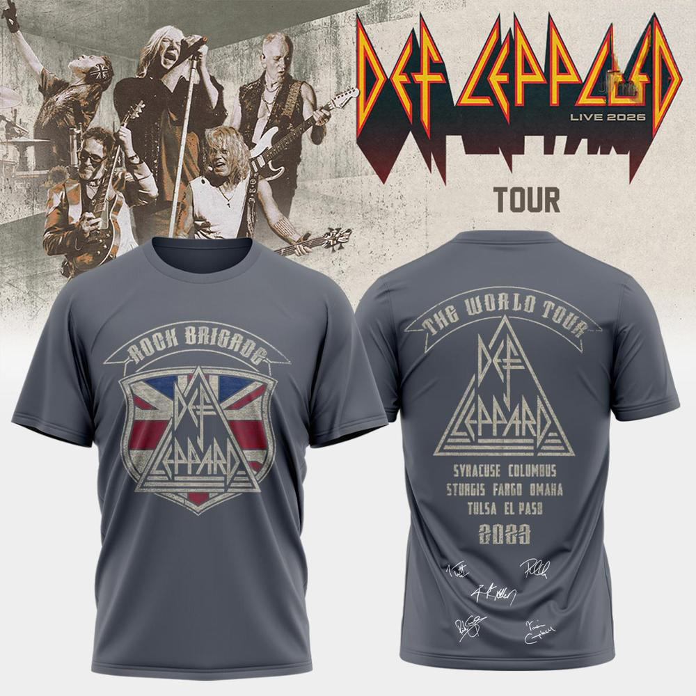 Def Leppard Live 2026 Tour Limited Edition TShirt