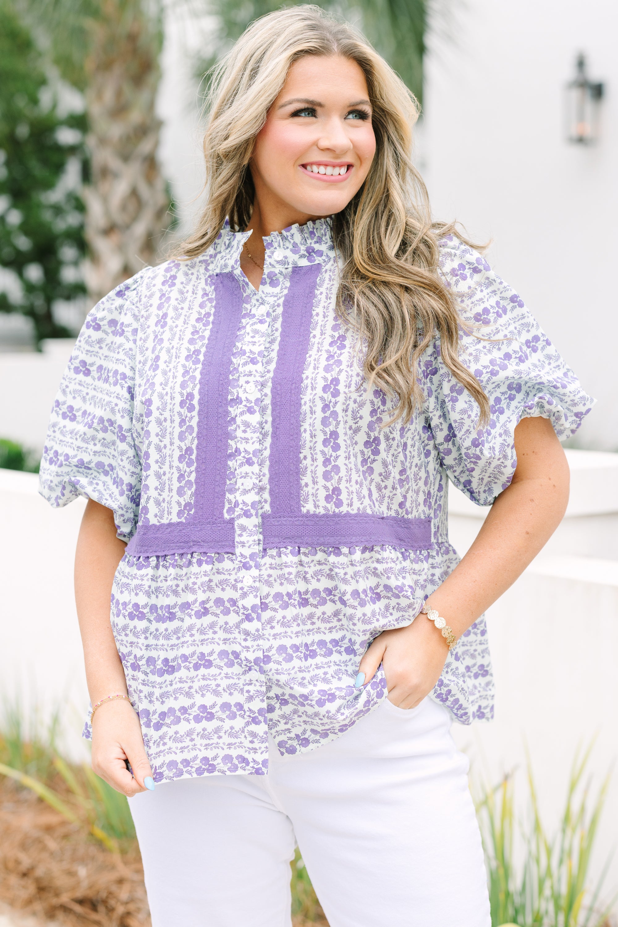 Delicate Love Top, Purple