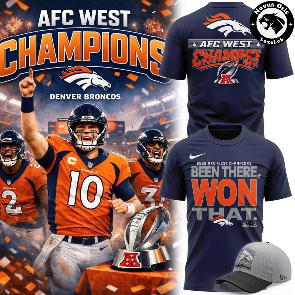 Denver Broncos AFC West Division Champions T-Shirt