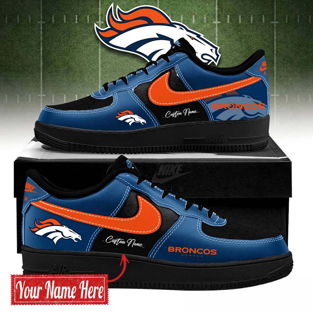 Denver Broncos Limited Edition AF1 Sneaker - Bold Black and Navy