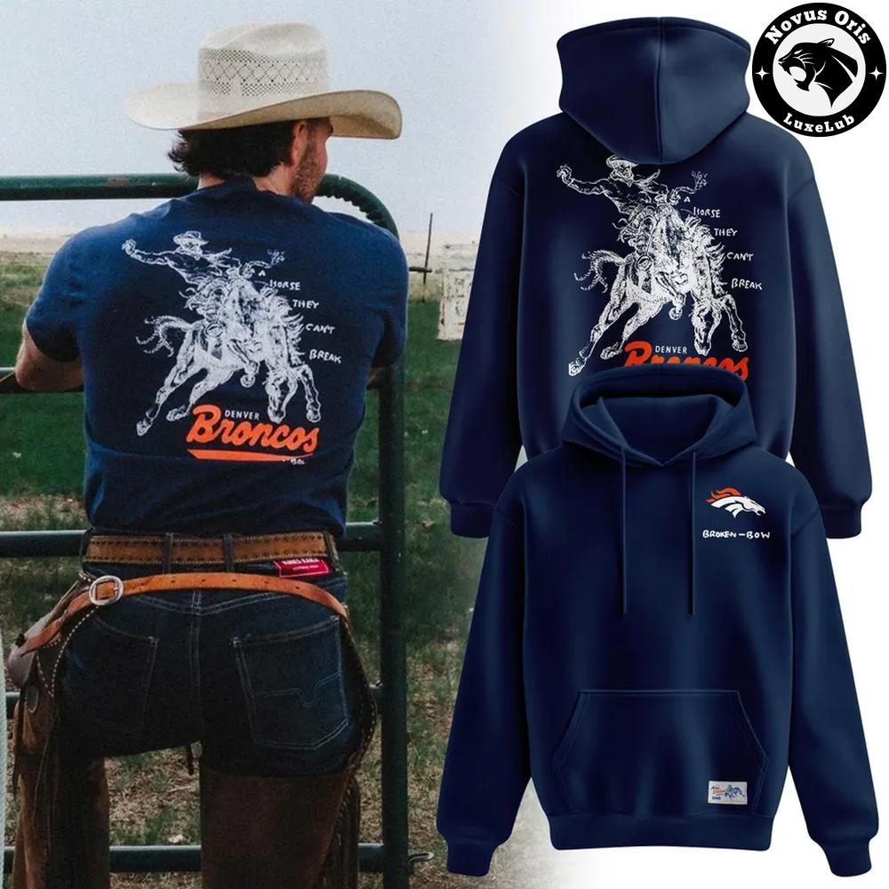 Denver Broncos Broken Bow 2026 Navy Pullover Hoodie 1 - Unicasport Denver Broncos Broken Bow 2026 Navy Pullover Hoodie