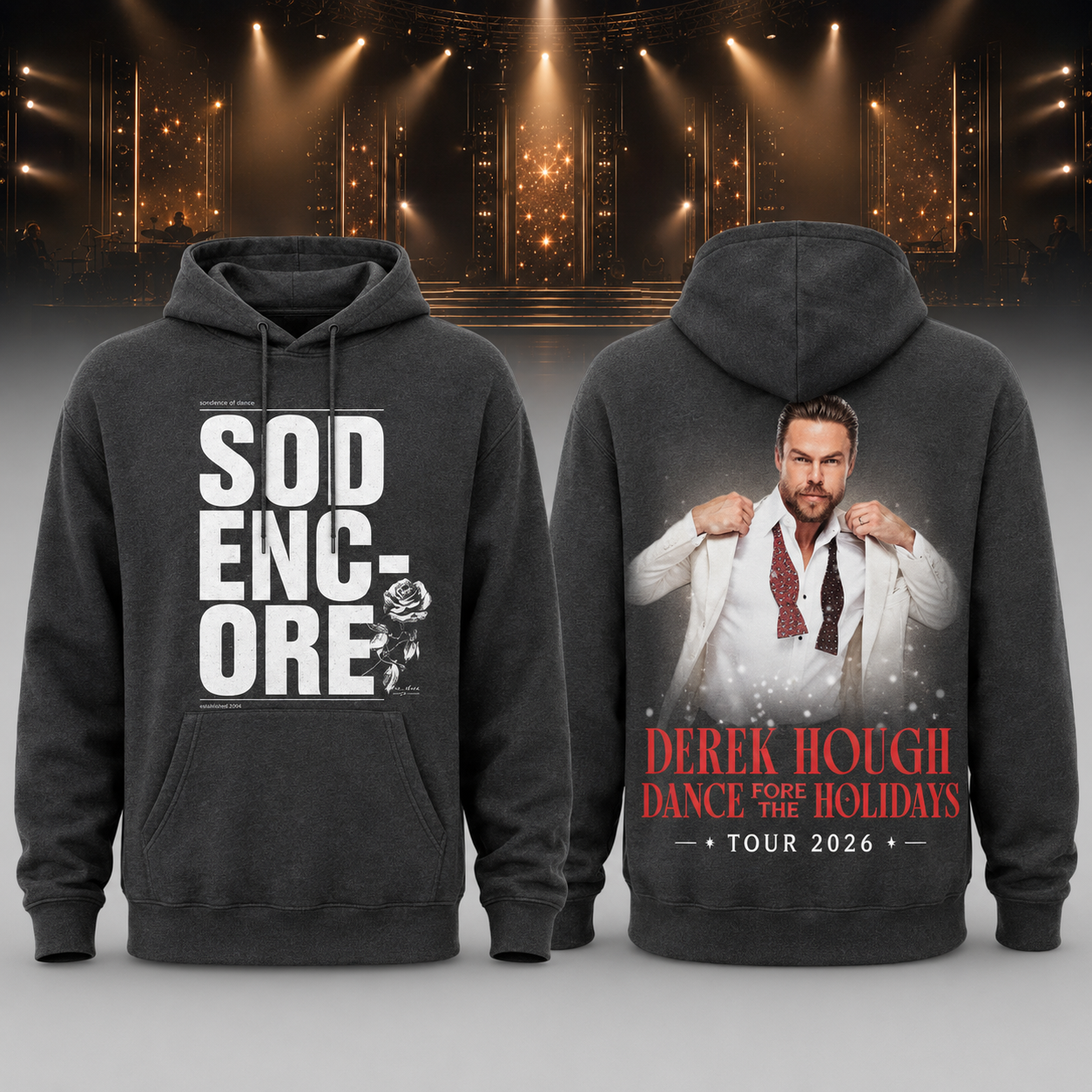 Black Hoodie - Derek Hough Dance For The Holidays Tour 2026