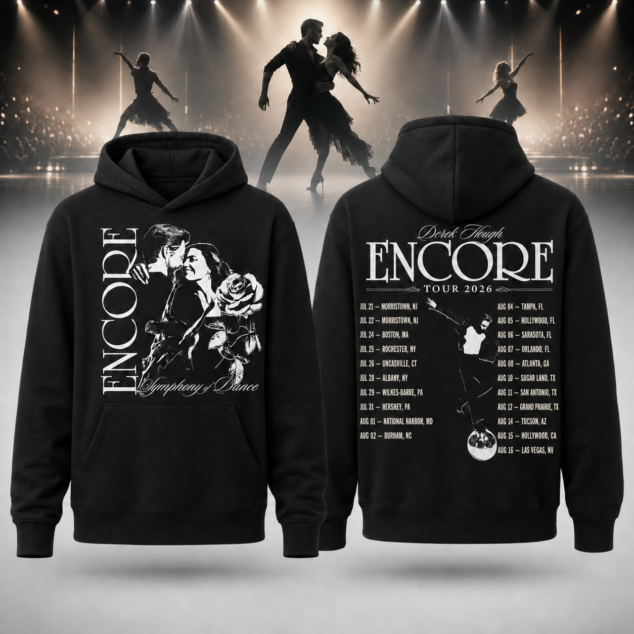 Black Hoodie - Derek Hough Encore Tour 2026