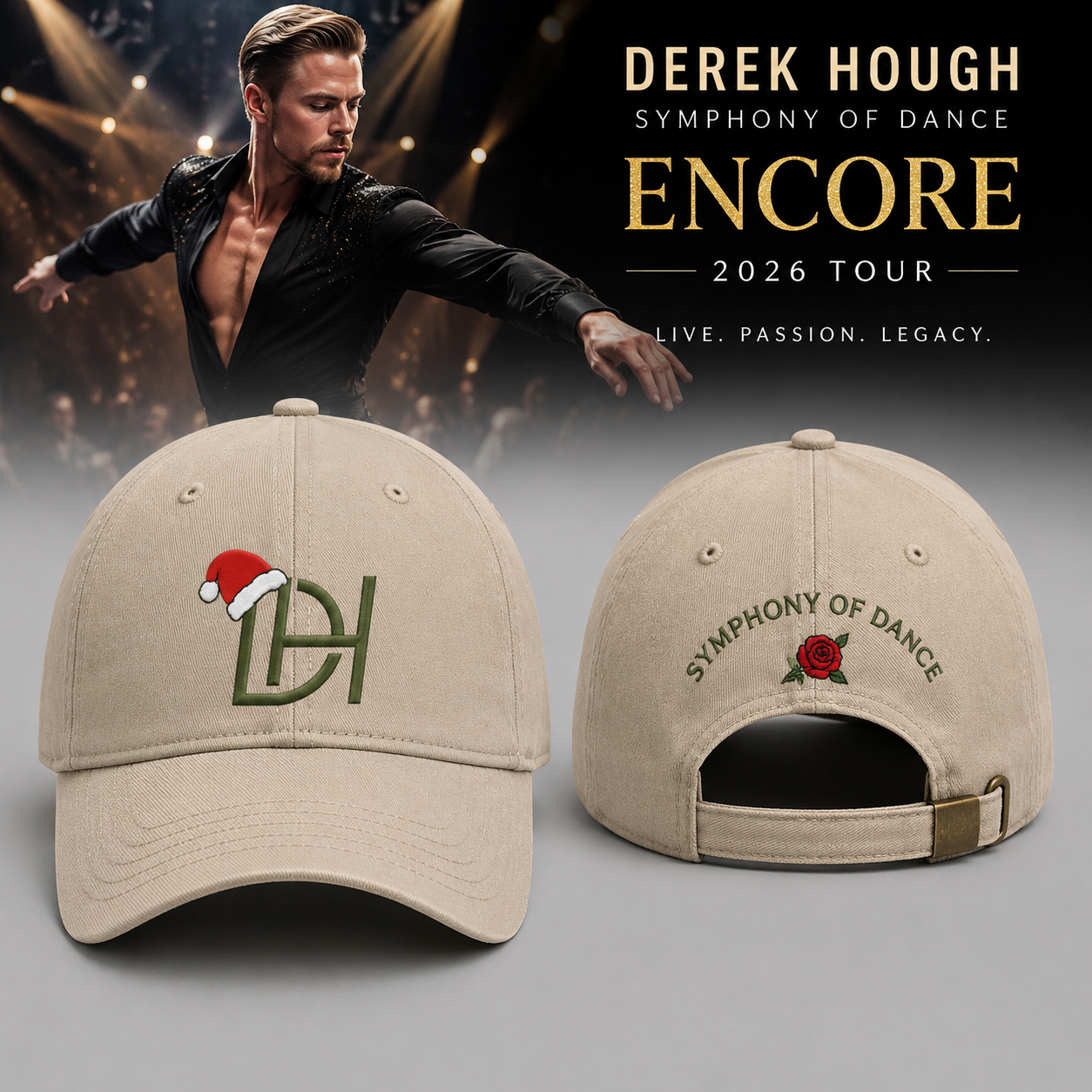 Santa Cream Hat - Derek Hough Tour 2026