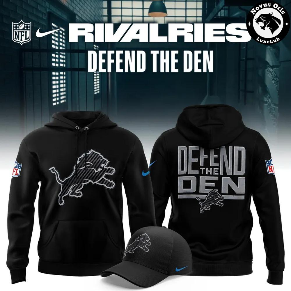 Detroit Lions Defend the Den 2026 Rivalries Graphic Hoodie 1 - Unicasport Detroit Lions Defend the Den 2026 Rivalries Graphic Hoodie