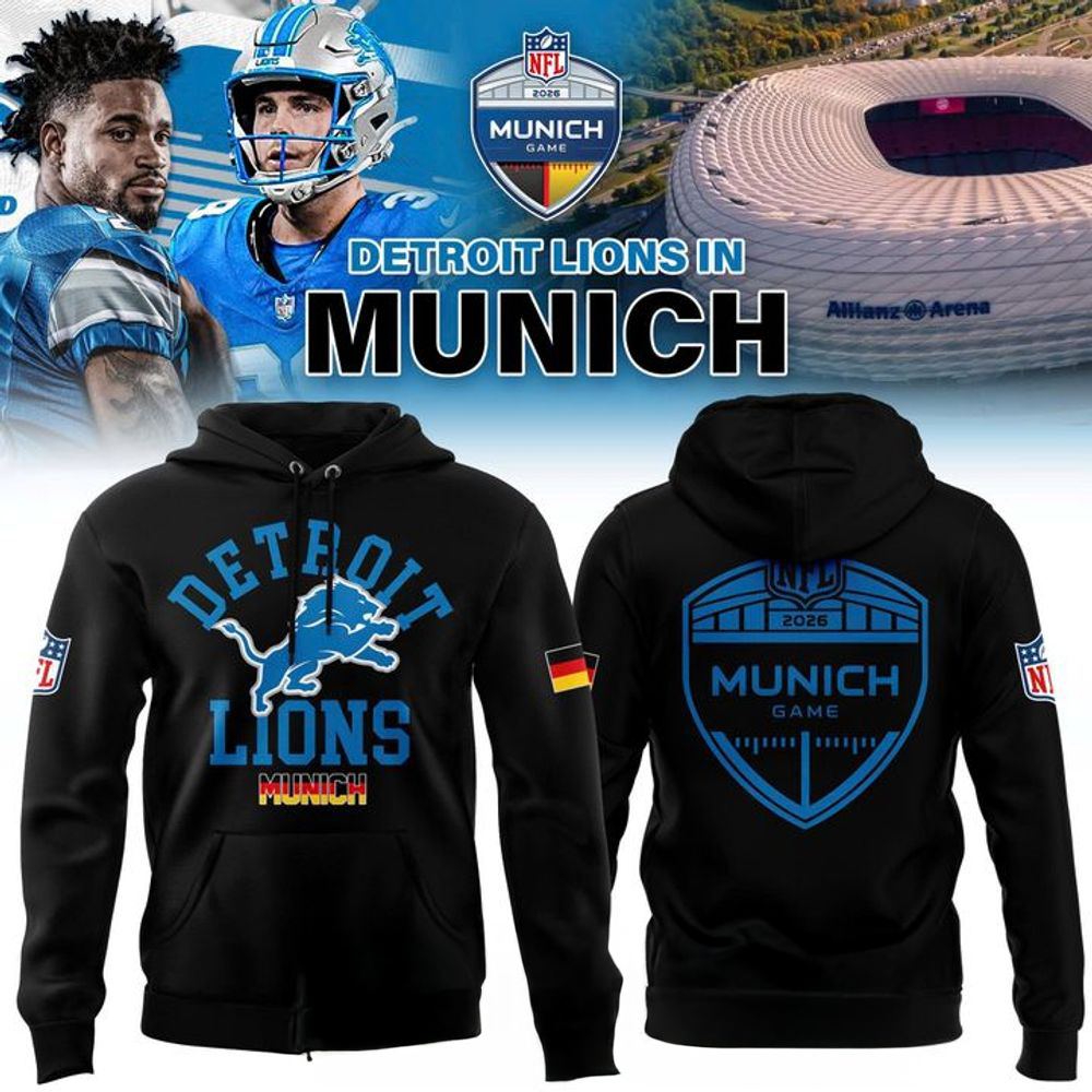 Detroit Lions NFL Munich Game 2026 Special Hoodie