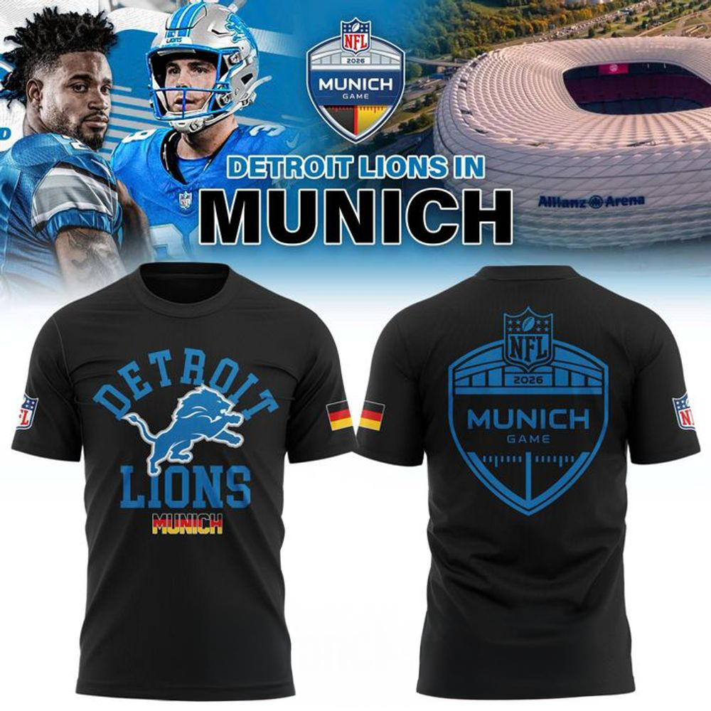 Detroit Lions NFL Munich Game 2026 Special Shirt