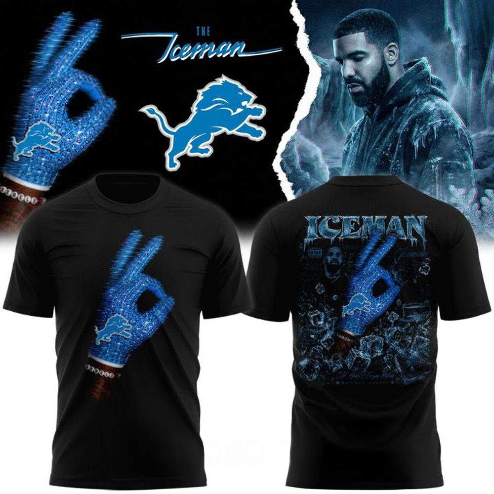 Detroit Lions x Drake ICEMAN Limited Edition Shirt