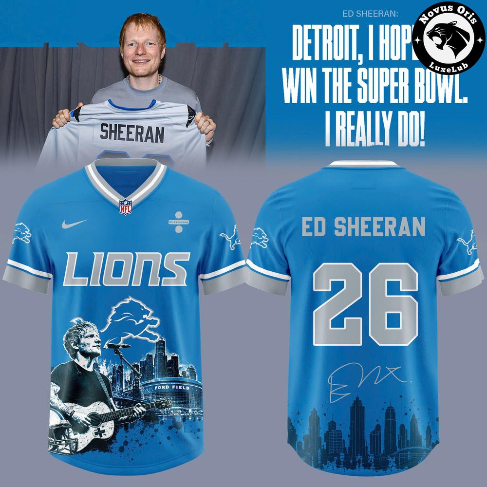 Detroit Lions x Ed Sheeran Edition 2026 Graphic Football Jersey 1 - Unicasport Detroit Lions x Ed Sheeran Edition 2026 Graphic Football Jersey