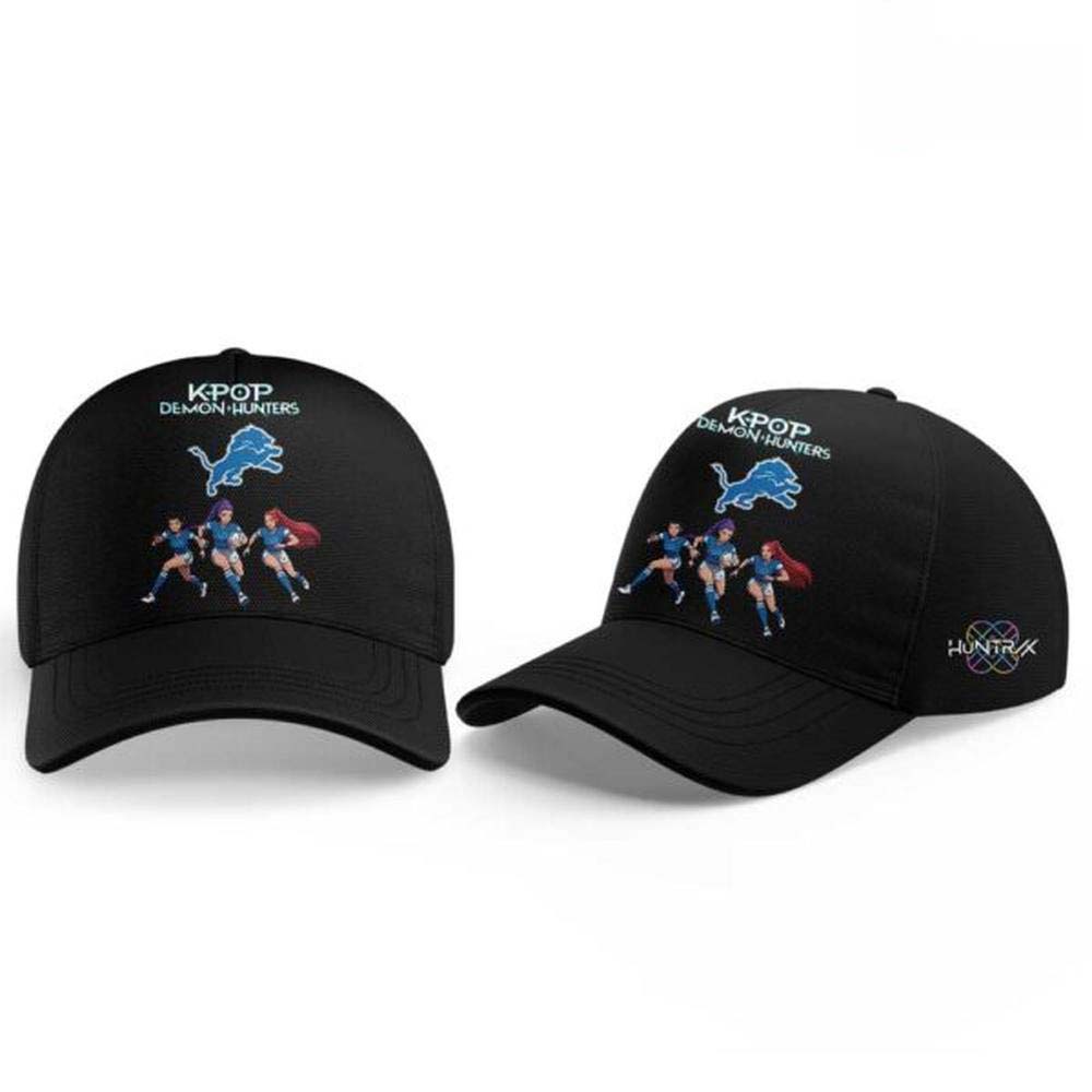 Detroit Lions x KPop Demon Hunters 2026 Crossover Hoodie - Image 3
