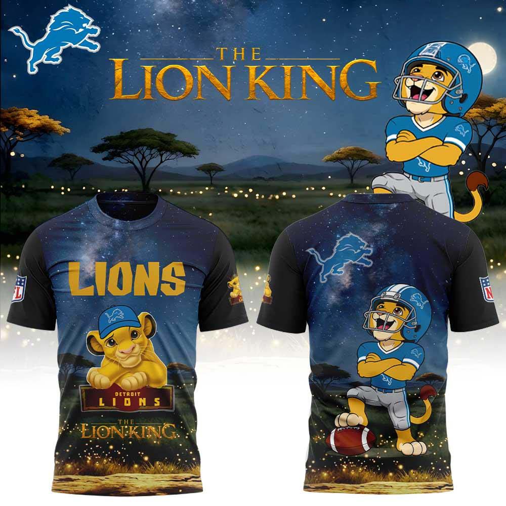 Detroit Lions x The Lion King Short Sleeve TShirt