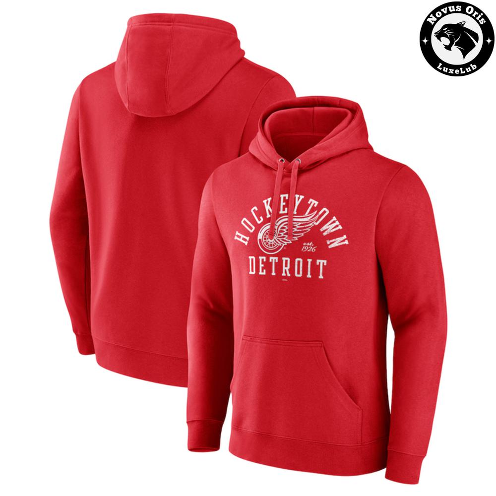 Detroit Red Wings NHL Hockey Arch Logo Graphic Hoodie