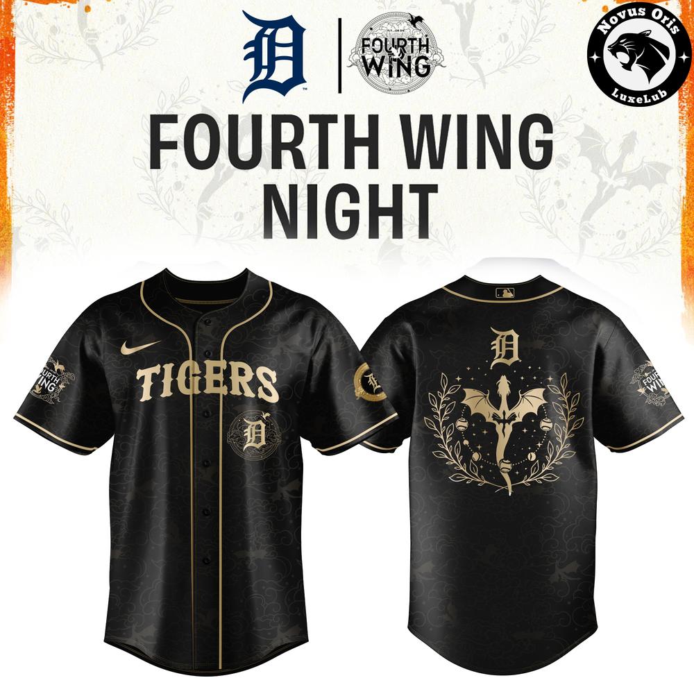 Detroit Tigers x Fourth Wing Night Limited Edition Baseball Jersey