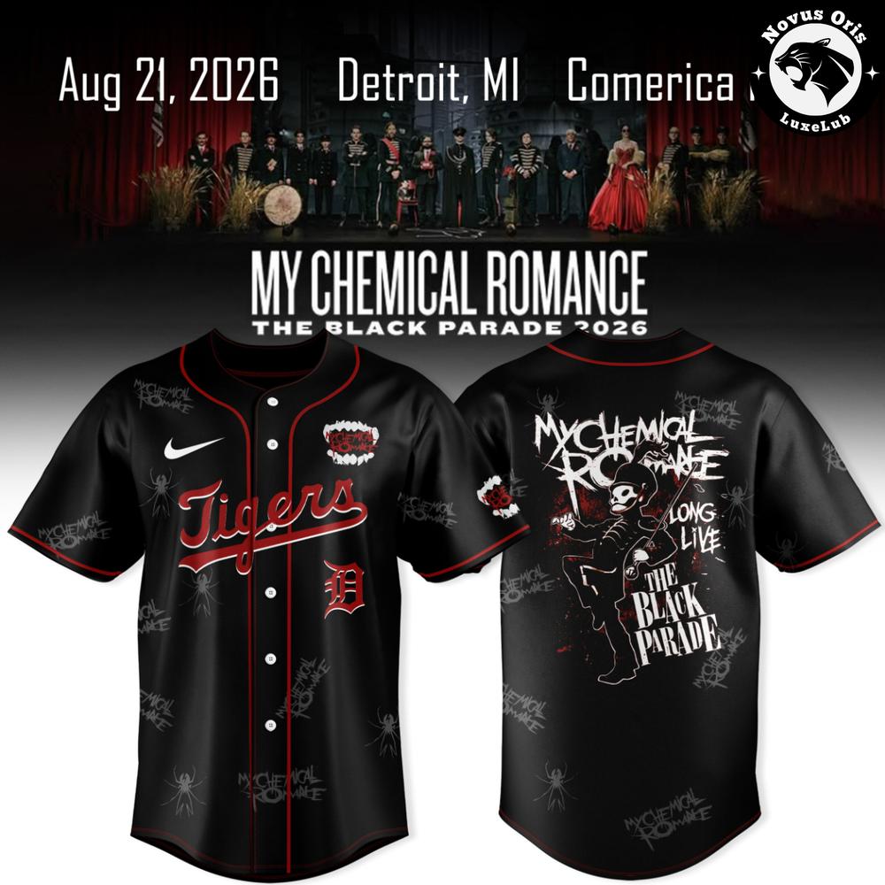 Detroit Tigers x My Chemical Romance The Black Parade Tour Jersey 1 - Unicasport Detroit Tigers x My Chemical Romance The Black Parade Tour Jersey