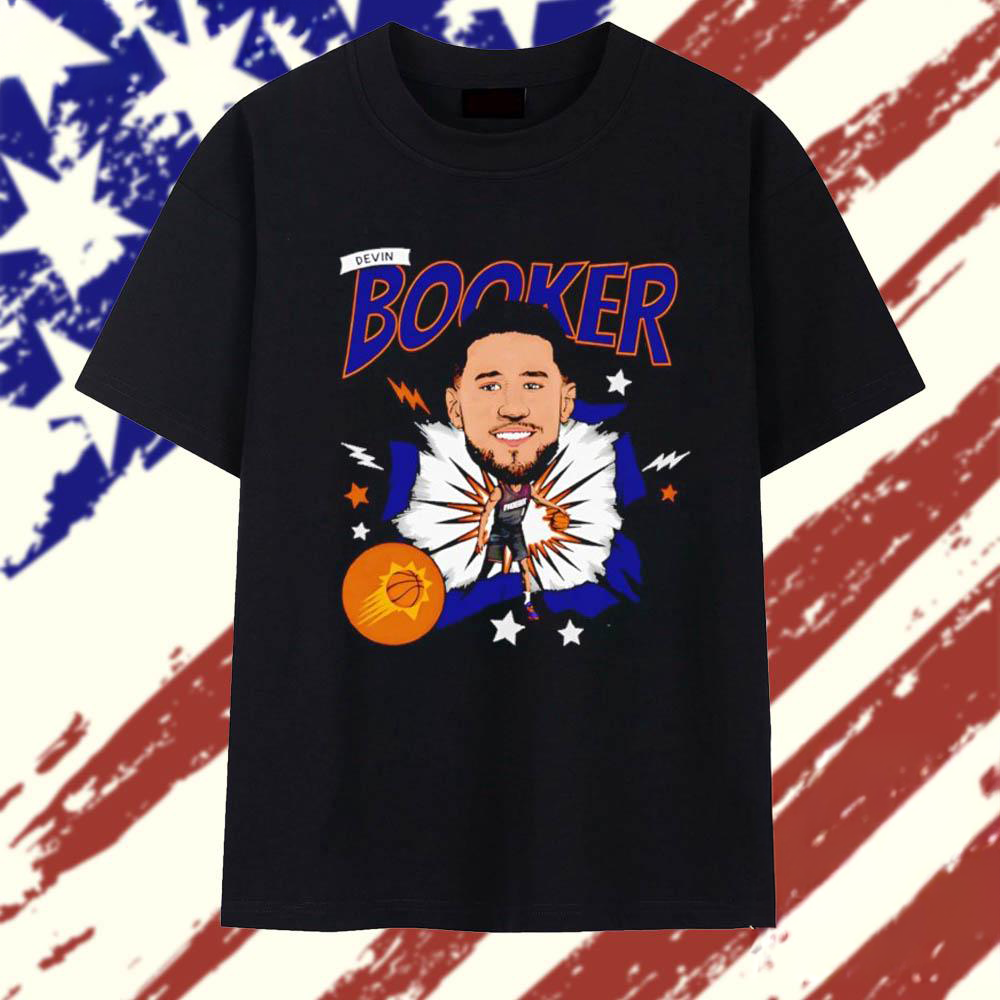 Devin Booker Phoenix Suns Caricature T Shirt